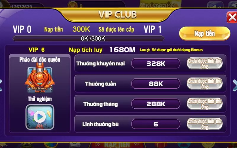 Chính sách game bài 68 vip 6