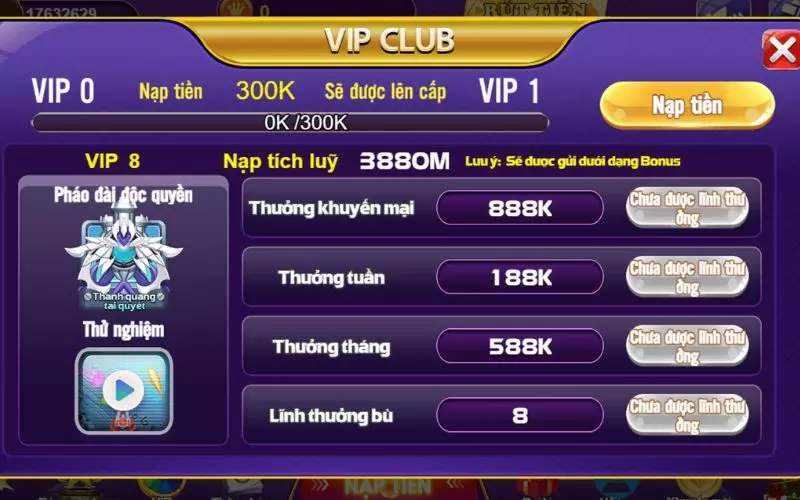 Chính sách game bài 68 vip 8