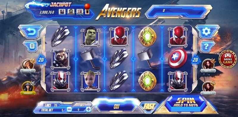 Chọn mức cược phù hợp tham gia cá cược game avengers 68gamebai